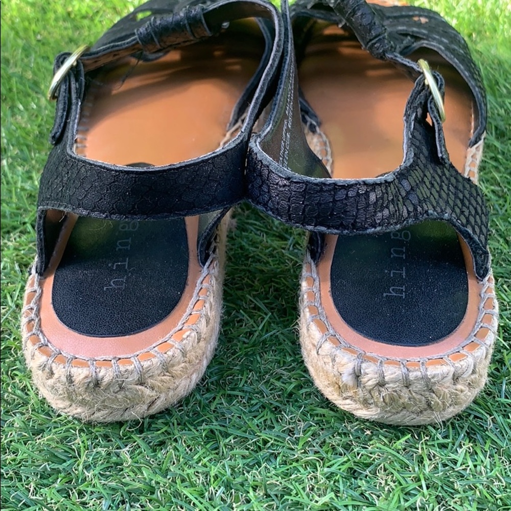 Hinge Black Espadrille Sandal - Picture 4 of 9